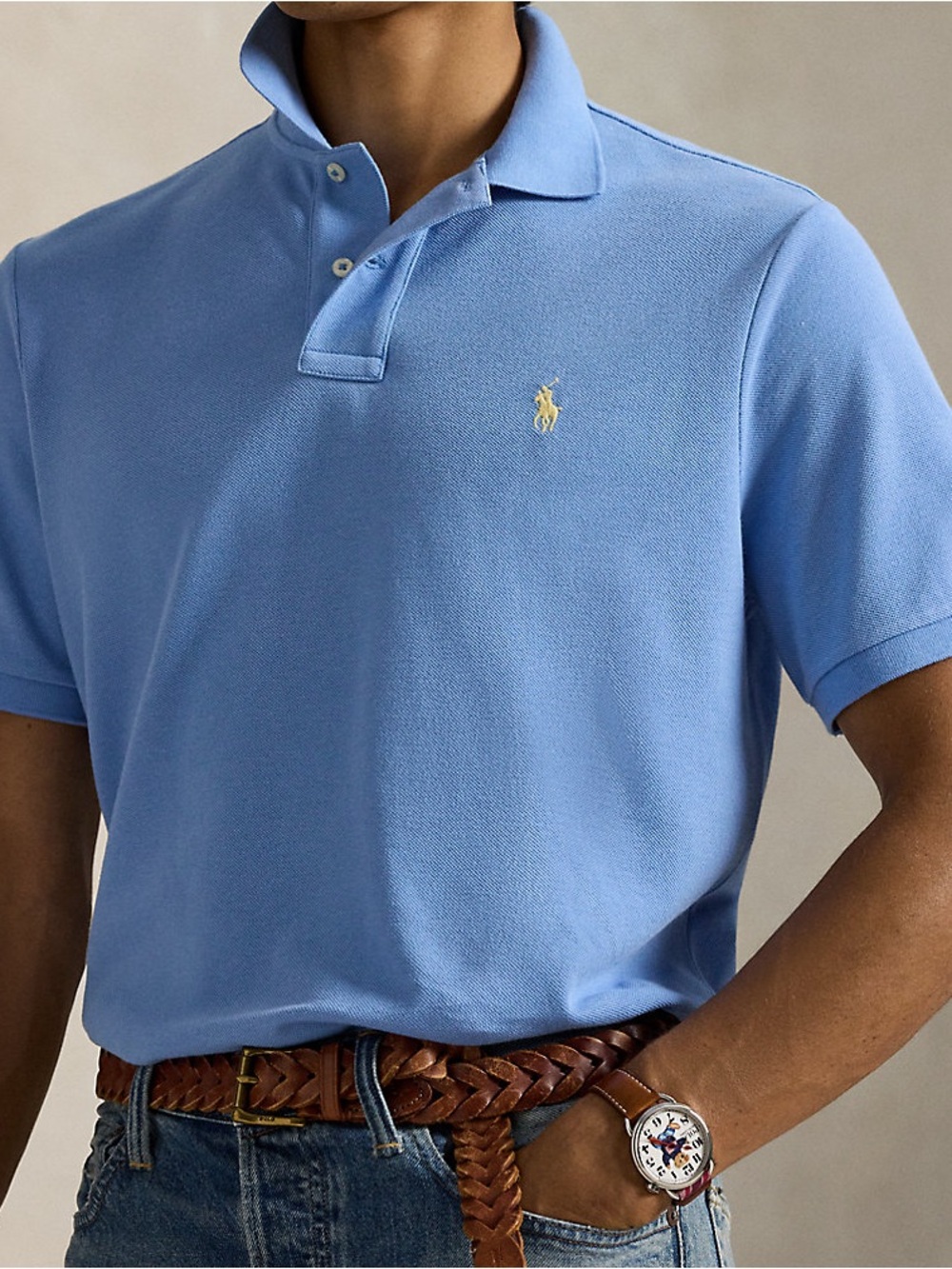 Polo Ralph Lauren The Iconic Classic Fit Mesh Polo
Color: Bristol Blue